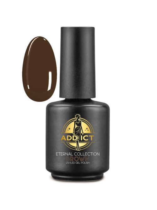 Oja semipermanenta 13 ml Addict - Brown, Maro