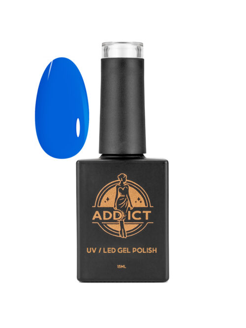 Oja semipermanenta 13 ml Addict - Electric Blue, Albastru