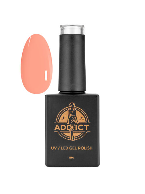 Oja semipermanenta 13 ml Addict - Peach Sorbet, Portocaliu Pastel