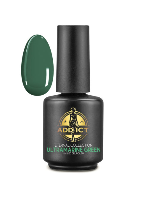 Oja semipermanenta 13 ml Addict - Ultramarine Green, Verde